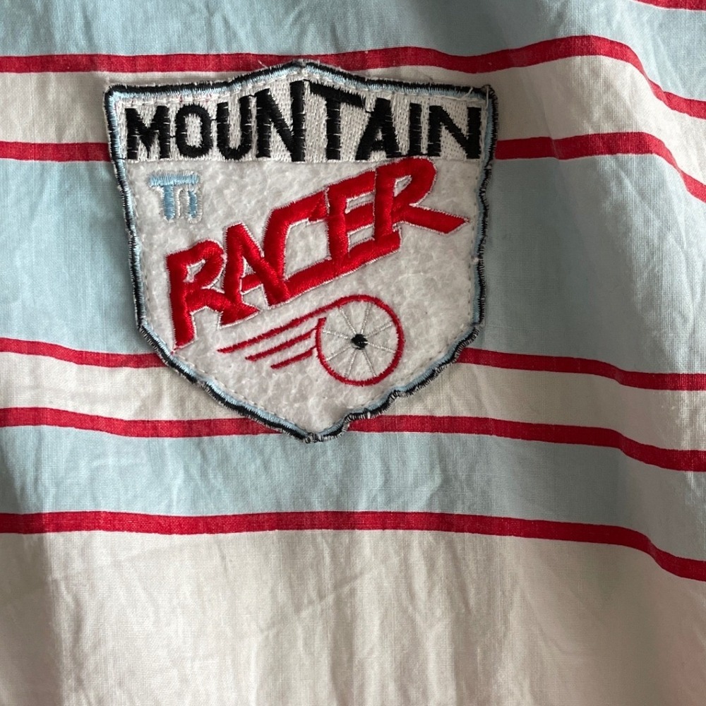 Vintage Mountain Bike Heaven Mania Graphic Long Sleeve Shirt Red White Large - Picture 12 of 12